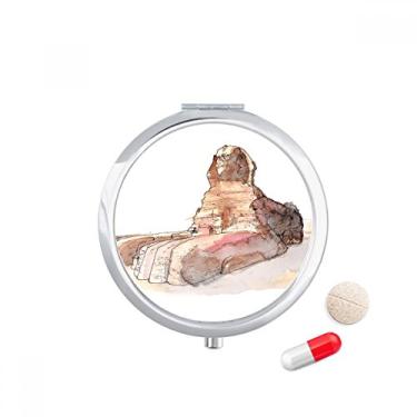 Imagem de Grande esfinge de Giza no Egito, caixa de armazenamento de remédios