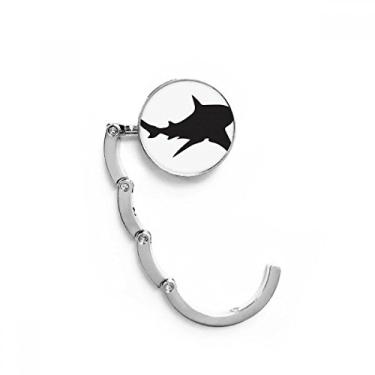 Imagem de Gancho de mesa de peixe biologia tubarão preto oceano extensão dobrável gancho decorativo