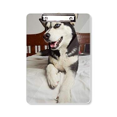 Imagem de Placa de apoio para quadro com imagem Husky para sala de cães, placa de apoio A4