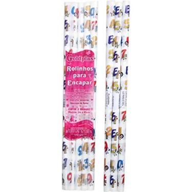 Imagem de Plástico Para Encapar 2M 45Cm Letras E Números Pacote Com 05-74931