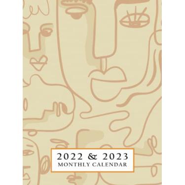 Imagem de 2022-2023 Monthly Planner Hardcover Jan-Dec: Desk Size Hardcover Journal (Jan 2022-Dec 2023) with Daily Habit Tracker and Lined Notes (Garden Cover)