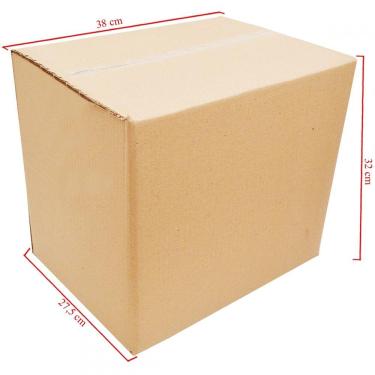 Imagem de Caixa De Papelão Grande Para Correios com 10Un Embalagens 38cm x 27.5cm x 32