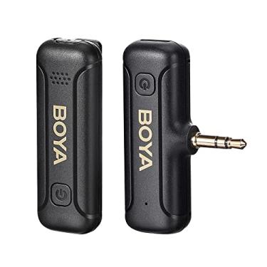 Imagem de Microfone de Lapela Sem Fio By-wm3t2 M1 Plug and Play Conector de 3,5mm Ideal para Gravador de Câmera Gravação de Vídeo YouTube Vlogging - No Brasil