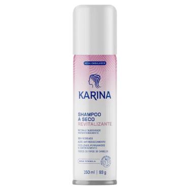 Imagem de Shampoo A Seco Karina Revitalizante Remoção de Oleosidade Brilho Capilar 150ml