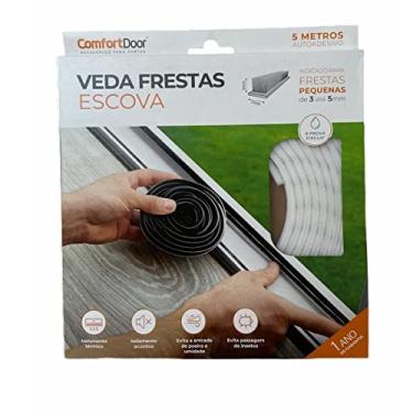 Imagem de Veda Frestas Escova - 5x7mm Branco - 5 Metros - Comfort Door