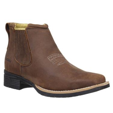 Imagem de Botina Feminina Bico Quadrado Terra Zebu 33575