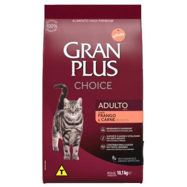 Imagem de Ração Granplus Choice Frango E Carne Para Gatos Adultos 10,1Kg - Affin