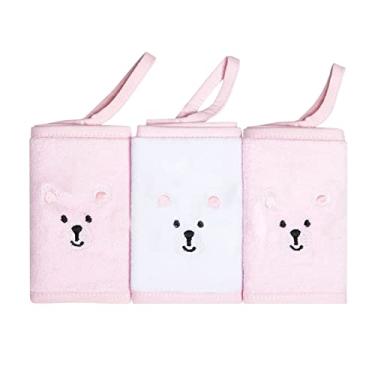 Imagem de PAPI DESDE 1974 Paninho De Boca Urso Atoalhado Bordados Karinho C/Prendedor De Chupeta Para Bebê 30Cm X 30Cm Contem 03 Un