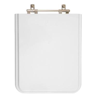 Imagem de Assento Sanitário Tampa de Vaso Madeira MDF Laqueado Square para bacia Incepa Quadrado 6lpf