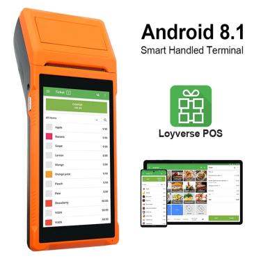 Imagem de Handheld Android 8.1 Impressora PDA  conta de recibo móvel  impressora térmica inteligente  5.5 HD