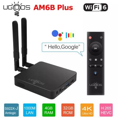 Imagem de UGOOS-Caixa de TV inteligente Android  Media Player Set Top Box  Amlogic S922X-J  DDR4  4GB  32GB