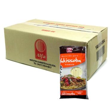 Imagem de KIT c/ 20 pacotes de Macarrão Yakissoba Premium Alfa 500g