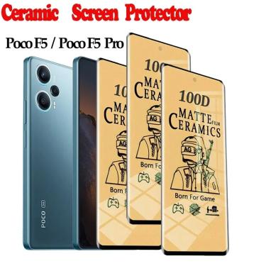 Imagem de Película de cerâmica para Xiaomi Poco f5 Protector de ecrã de cerâmica Poco f5 pro Vidro fosco Macio