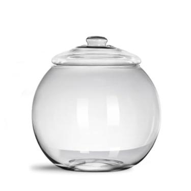 Imagem de Vaso Compoteira Bomboniere Grande Vidro Com Tampa 6,5l Para Decoração