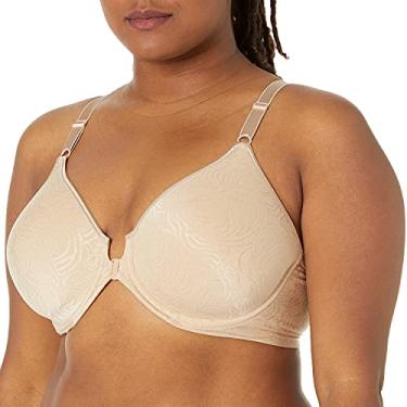 Imagem de Bali Sutiã feminino Comfort Revolution com fecho frontal e aro DF3P66, Nude., 42B