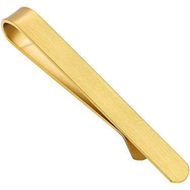 Imagem de Clipes de gravata de 5,5 cm para homens em caixa de presente, conjunto de clipes de gravata para homens, gravata regular ou gravata tradicional, presente de aniversário de aniversário, Natal, Dia dos Namorados, 2.2 Inch, Metal, Sem pedras preciosas