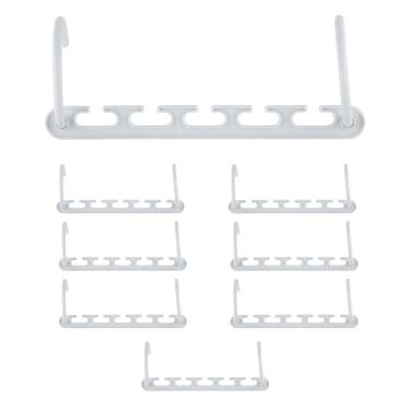 Imagem de Cabideiro Organizador de Roupas 8 peças Cabide Multifuncional espaço Closet Magico Compacto