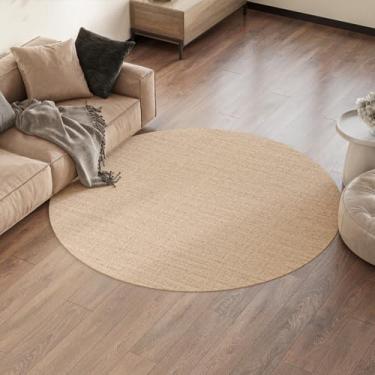 Imagem de Tapete de Sisal Natural Basico Areia Redondo 2,00