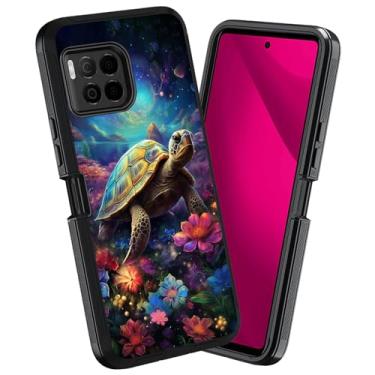 Imagem de WEUIUJKILO Capa para celular T-Mobile Revvl 7 Pro 5G, resistente 3 em 1, híbrida, à prova de choque, à prova de poeira, queda, proteção total para T-Mobile Revvl 7 Pro 5G (2024), tartaruga