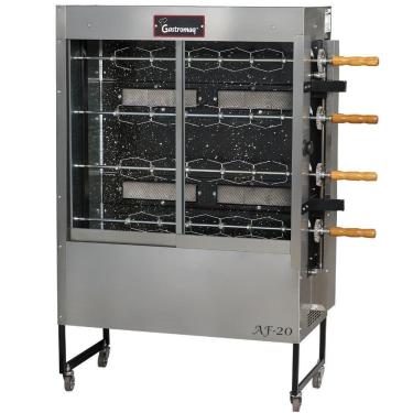 Imagem de Assador De Frango 4 Espetos Af20g2 Gastromaq Assador A Gás Bivolt