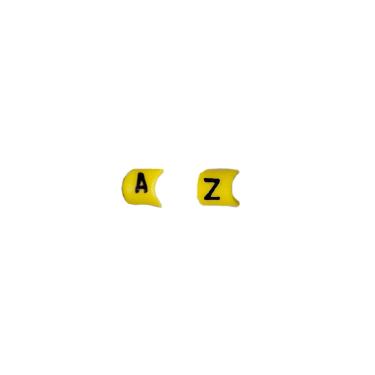 Imagem de Anilha MHG2/5 2,0-5,0mm Letras - Hellermann Letra T Cod. 516-90687 Amarelo