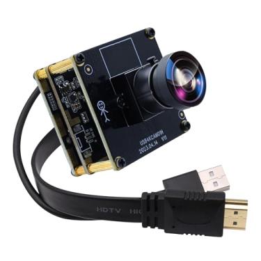 Imagem de SVPRO Câmera HDMI USB 4K módulo de câmera grande angular para monitor de computador, câmera Lightburn de saída dupla, placa de webcam com zoom digital 2X, placa de webcam H.264 8MP USB2.0, câmera