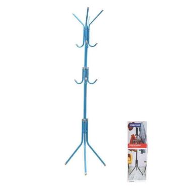 Imagem de Cabideiro Mancebo 8 Ganchos De Chão Azul Menino Fratelli