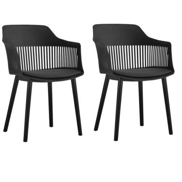 Imagem de Kit com 2 Cadeiras para Sala de Jantar Marcela Preto