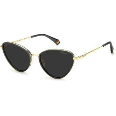 Imagem de Óculos de Sol Polaroid 6148 S X KB7 55M9 Cinza Feminino - Cinza - Feminino - Único-Feminino