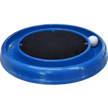 Imagem de Arranhador Interativo para Gatos Grande 40cm com Bolinha Brinquedo Arranhador Gato (Azul)