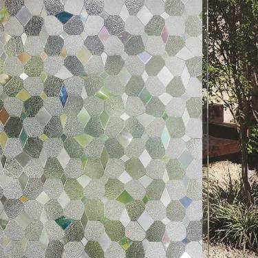 Imagem de Pelicula Adesiva Eletrostatica 3D para Porta de Vidro Cristais 210x200