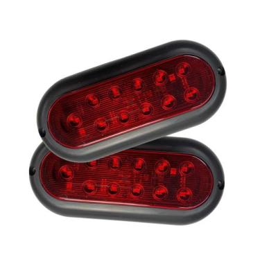 Imagem de Par Lanterna Sinaleira De Led Carretinha Reboque Carreta - IVA LANTERN