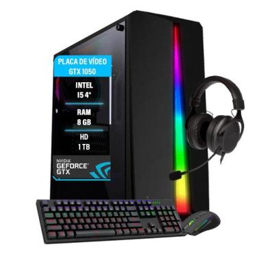 Imagem de Pc Gamer Intel i5 4º Geração GTX 1050 8gb Hd 1tb - AMORIM TECH