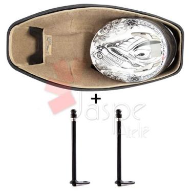 Imagem de Forração Honda Pcx 150 Forro Baú 16 18 Bege + 2 Antena - Jaspe Ateliê,