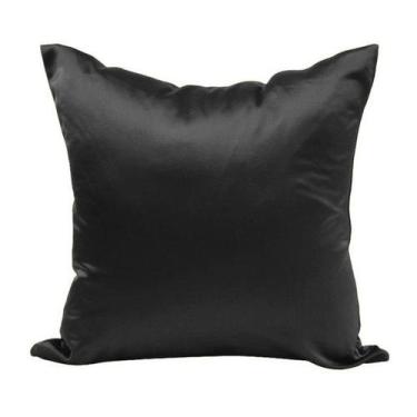 Imagem de Capa de Almofada Macia 45x45 Admirare, Preta