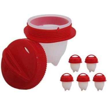 Imagem de  Forma De Silicone P/Cozinhar Ovo C/Tp. C/6 Pcs - BC BORA COLEGA SHOP