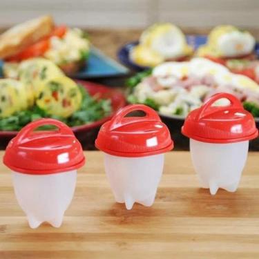 Imagem de Formas de Silicone para Ovos com 6 Copos Cozinha Prático - BC BORA COL