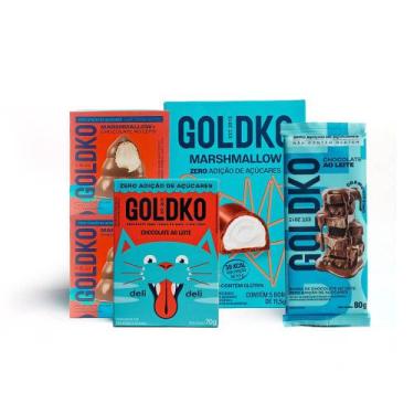 Imagem de Kit Chocolates ao Leite com Marshmallow zero adição de açúcares - Gold