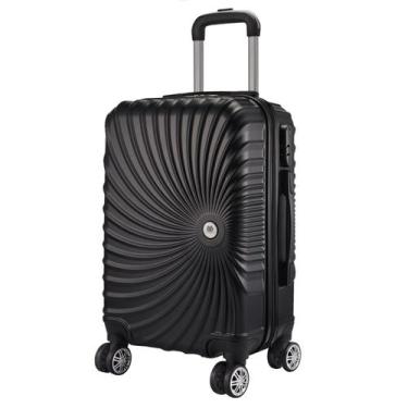 Imagem de Mala De Viagem Grande 77x48x30 Em Abs C/ Rodinhas 360º  - EAGLE, Preto