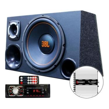 Imagem de Kit Som Caixa Trio Sub Jbl Aparelho Usb Bluetooth Taramps - OESTESOM