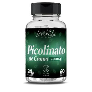 Imagem de Picolinato de Cromo 60 Cápsulas 250mcg - Leve Vida, 60 Cápsulas