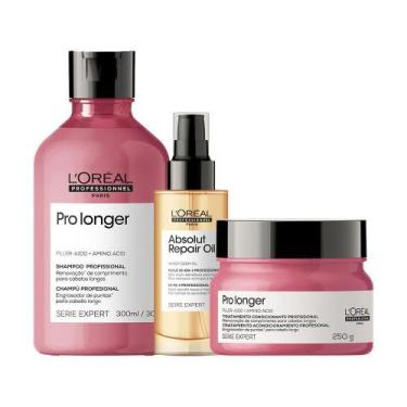 Imagem de Kit L'Oréal Pro Serie Exp Pro Longer - Sh E Másc E Óleo - Loreal Profe