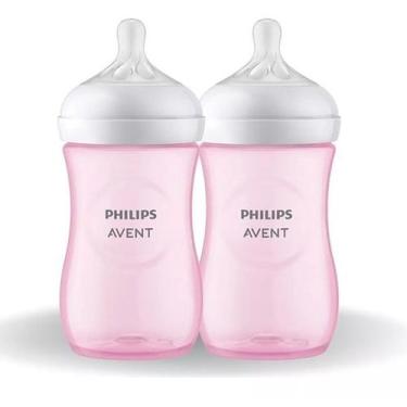 Imagem de Kit 2 Mamadeira Petala 260ML Rosa Philips AVENT SCY903/11