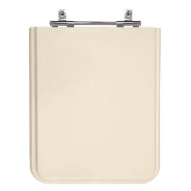 Imagem de Assento Sanitário Square Rosa Shell Tampa para Vaso Incepa de Madeira 