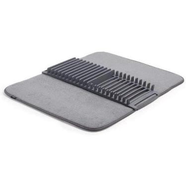 Imagem de Escorredor de Louça Dobravel Porta Pratos Cinza UMBRA UDRY