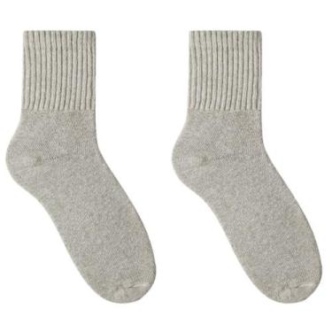 Imagem de Kit 2 Meias Esportiva Masculina Cano Longo Selene 4160, 44-48, Cinza