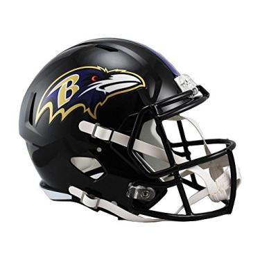 Imagem de Riddell Capacete de velocidade NFL Baltimore Ravens réplica tamanho completo