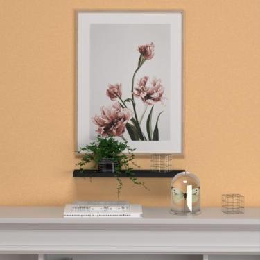 Imagem de Prateleira Reta Simples Decorativa Sala Quarto MDF - SignMaq, Preta