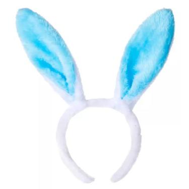 Imagem de Tiara Orelha De Coelho Fantasia De Carnaval Halloween Escolar Orelhinh