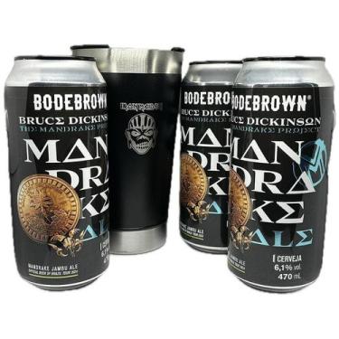 Imagem de Kit 3 Cervejas Mandrake Bruce Dickinson + Copo Térmico 500Ml